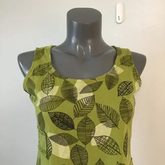 Leopards & Roses Hand-Crafted Tank Top Size S - Picture 2 of 10